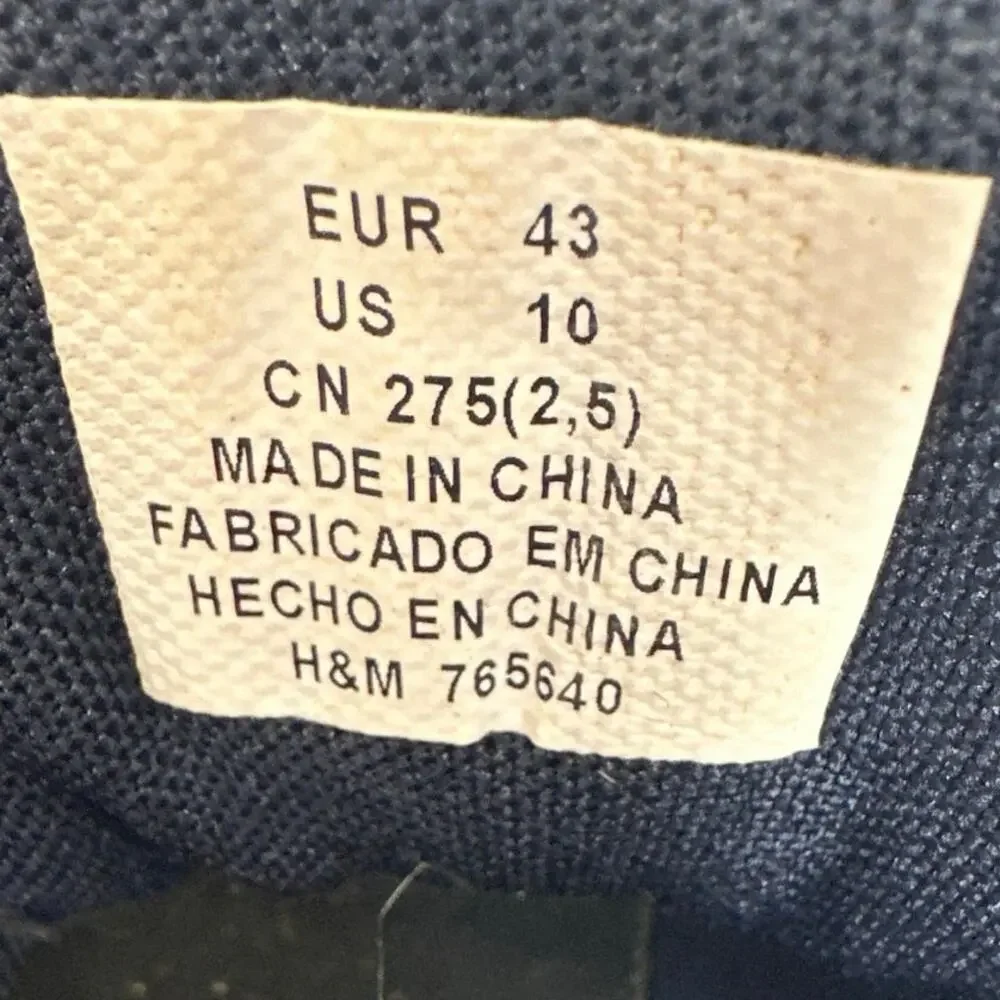 H&M mens mesh sneaker size 10